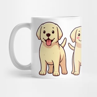 two Yellow Labrador Retriever Mug